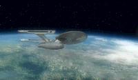 The USS First Air Cavalry in orbit around Gamma-1087-II after the Orion attack on outpost Omicron-138.
