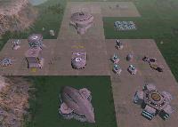 Starbase 64 in 2289 after the second expansion, with the construction of security facilities after the Orion attack.